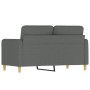 2-seater sofa in dark gray fabric 120 cm by , Sofas - Ref: Foro24-359471, Price: 222,02 €, Discount: %