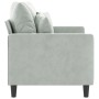 Sofá de 2 plazas de terciopelo gris claro 120 cm de , Sofás - Ref: Foro24-359293, Precio: 230,23 €, Descuento: %