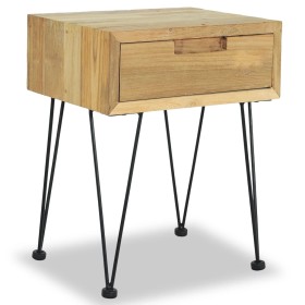 Solid teak bedside table 40x30x50 cm by vidaXL, Nightstands - Ref: Foro24-244576, Price: 77,88 €, Discount: %