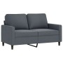 Zweiteilige Sofagarnitur aus dunkelgrauem Samt mit Kissen von , Sofas - Ref: Foro24-3201517, Preis: 545,93 €, Rabatt: %