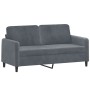 Dark gray velvet 2-piece sofa set with cushions by , Sofas - Ref: Foro24-3201995, Price: 472,46 €, Discount: %