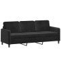 2-piece black velvet sofa set with cushions by , Sofas - Ref: Foro24-3202039, Price: 572,29 €, Discount: %