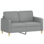 Sofa set with cushions 2 pieces light gray fabric by , Sofas - Ref: Foro24-3202102, Price: 462,58 €, Discount: %