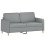 Sofagarnitur mit Kissen 2-teilig aus hellgrauem Stoff von , Sofas - Ref: Foro24-3202102, Preis: 462,58 €, Rabatt: %