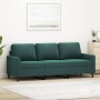 Sofá de 3 plazas terciopelo verde oscuro 180 cm de , Sofás - Ref: Foro24-359211, Precio: 295,62 €, Descuento: %