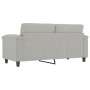 2-seater sofa in light gray microfiber fabric 140 cm by , Sofas - Ref: Foro24-359562, Price: 254,32 €, Discount: %