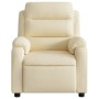 Sillón reclinable de tela crema de , Sillones - Ref: Foro24-373471, Precio: 233,30 €, Descuento: %