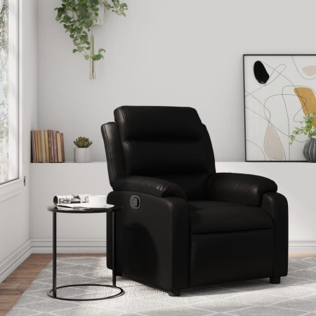 Sillón reclinable de cuero sintético negro de , Sillones - Ref: Foro24-373486, Precio: 229,79 €, Descuento: %