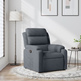 Dark Gray Velvet Recliner by , Armchairs - Ref: Foro24-373501, Price: 220,99 €, Discount: %