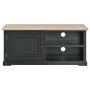 Wooden TV stand in black, 90x30x40 cm by vidaXL, TV Furniture - Ref: Foro24-249881, Price: 151,02 €, Discount: %