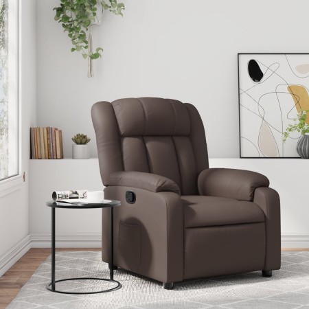 Brown Faux Leather Recliner by , Armchairs - Ref: Foro24-373562, Price: 239,93 €, Discount: %