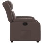 Sillón reclinable de cuero sintético marrón de , Sillones - Ref: Foro24-373562, Precio: 239,99 €, Descuento: %