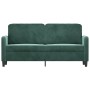 Dunkelgrünes 2-Sitzer-Sofa aus Samt, 140 cm von , Sofas - Ref: Foro24-359444, Preis: 242,45 €, Rabatt: %