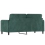 Dunkelgrünes 2-Sitzer-Sofa aus Samt, 140 cm von , Sofas - Ref: Foro24-359444, Preis: 242,45 €, Rabatt: %