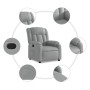 Light Gray Fabric Recliner by , Armchairs - Ref: Foro24-373574, Price: 231,16 €, Discount: %