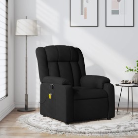 Sillón reclinable de masaje de tela negro de , Sillones - Ref: Foro24-373588, Precio: 227,99 €, Descuento: %