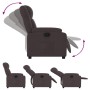 Dark Brown Fabric Recliner by , Armchairs - Ref: Foro24-373541, Price: 233,97 €, Discount: %