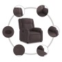 Dark Brown Fabric Recliner by , Armchairs - Ref: Foro24-373541, Price: 233,97 €, Discount: %