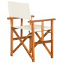 Silla de director madera maciza de acacia de vidaXL, Sillas de jardín - Ref: Foro24-45596, Precio: 86,56 €, Descuento: %