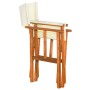 Silla de director madera maciza de acacia de vidaXL, Sillas de jardín - Ref: Foro24-45596, Precio: 86,56 €, Descuento: %