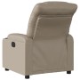 Sillón reclinable de cuero sintético color capuchino de , Sillones - Ref: Foro24-374139, Precio: 220,51 €, Descuento: %