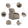 Sillón reclinable de cuero sintético color capuchino de , Sillones - Ref: Foro24-374139, Precio: 220,51 €, Descuento: %