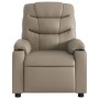 Sillón reclinable de cuero sintético color capuchino de , Sillones - Ref: Foro24-374139, Precio: 220,51 €, Descuento: %