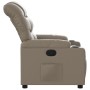 Sillón reclinable de cuero sintético color capuchino de , Sillones - Ref: Foro24-374139, Precio: 220,51 €, Descuento: %