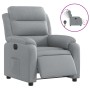 Sillón reclinable eléctrico tela gris claro de , Sillones - Ref: Foro24-3204956, Precio: 267,93 €, Descuento: %