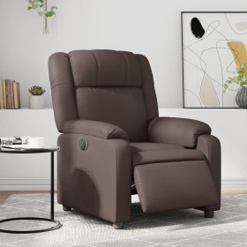 Sillón reclinable eléctrico de cuero sintético marrón de , Sillones - Ref: Foro24-3205138, Precio: 254,81 €, Descuento: %