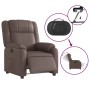 Sillón reclinable eléctrico de cuero sintético marrón de , Sillones - Ref: Foro24-3205138, Precio: 254,38 €, Descuento: %