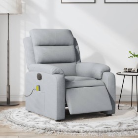 Electric Massage Recliner Light Gray Fabric by , Armchairs - Ref: Foro24-3204968, Price: 276,75 €, Discount: %