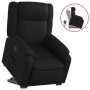 Sillón reclinable elevable cuero artificial negro de , Sillones - Ref: Foro24-3205150, Precio: 286,43 €, Descuento: %