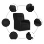 Sillón reclinable elevable cuero artificial negro de , Sillones - Ref: Foro24-3205150, Precio: 286,43 €, Descuento: %