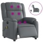 Gray synthetic leather electric reclining massage chair by , Armchairs - Ref: Foro24-3205146, Price: 257,31 €, Discount: %