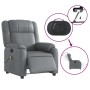 Gray synthetic leather electric reclining massage chair by , Armchairs - Ref: Foro24-3205146, Price: 257,31 €, Discount: %