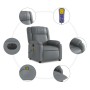 Gray synthetic leather electric reclining massage chair by , Armchairs - Ref: Foro24-3205146, Price: 257,31 €, Discount: %