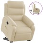 Sillón reclinable elevable de tela color crema de , Sillones - Ref: Foro24-3204989, Precio: 287,65 €, Descuento: %