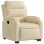 Sillón reclinable elevable de tela color crema de , Sillones - Ref: Foro24-3204989, Precio: 287,65 €, Descuento: %