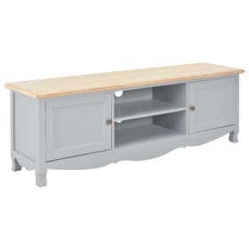 TV cabinet solid gray mango wood 120x30x40 cm by vidaXL, TV Furniture - Ref: Foro24-249890, Price: 130,99 €, Discount: %