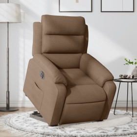 Sillón eléctrico reclinable elevable de tela marrón de , Sillones - Ref: Foro24-3205008, Precio: 425,99 €, Descuento: %