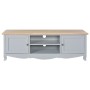 TV cabinet solid gray mango wood 120x30x40 cm by vidaXL, TV Furniture - Ref: Foro24-249890, Price: 130,40 €, Discount: %