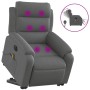 Liftable reclining electric massage chair dark gray fabric by , Armchairs - Ref: Foro24-3205017, Price: 330,90 €, Discount: %