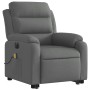 Liftable reclining electric massage chair dark gray fabric by , Armchairs - Ref: Foro24-3205017, Price: 330,90 €, Discount: %