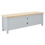 TV cabinet solid gray mango wood 120x30x40 cm by vidaXL, TV Furniture - Ref: Foro24-249890, Price: 130,40 €, Discount: %