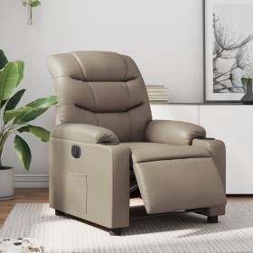 Sillón reclinable eléctrico de cuero sintético color capuchino de , Sillones - Ref: Foro24-3206591, Precio: 272,99 €, Descuen...