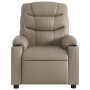 Sillón reclinable eléctrico de cuero sintético color capuchino de , Sillones - Ref: Foro24-3206591, Precio: 272,10 €, Descuen...