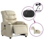 Cream synthetic leather electric reclining massage chair by , Armchairs - Ref: Foro24-3206593, Price: 302,50 €, Discount: %