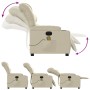 Cremefarbener elektrisch verstellbarer Massagesessel aus Kunstleder von , Sessel - Ref: Foro24-3206593, Preis: 299,06 €, Raba...