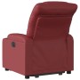 Sillón reclinable elevable cuero artificial rojo tinto de , Sillones - Ref: Foro24-3206603, Precio: 363,17 €, Descuento: %